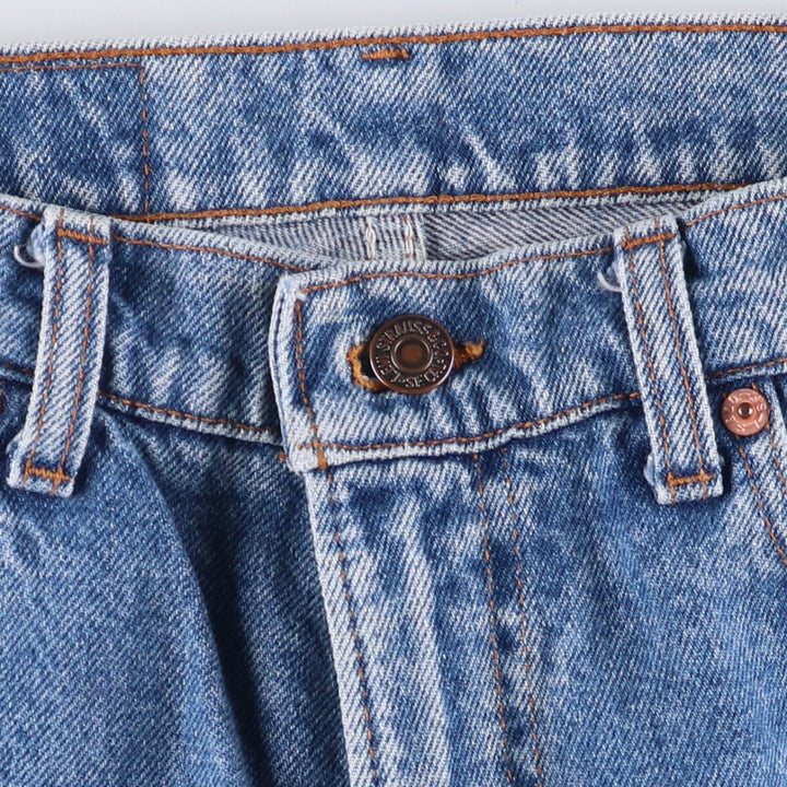 90'S Levi's 550-0290 Tapered Denim Pants Made in USA Men's W32 Vintage cotton blue type Vintage Second Hand