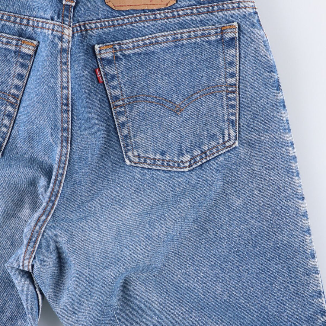 90'S Levi's 550-0290 Tapered Denim Pants Made in USA Men's W32 Vintage cotton blue type Vintage Second Hand