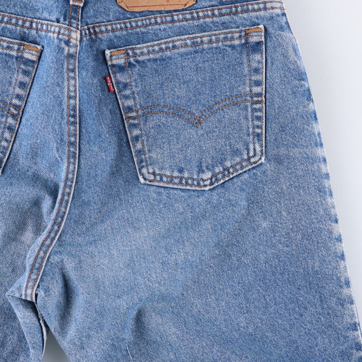 90'S Levi's 550-0290 Tapered Denim Pants Made in USA Men's W32 Vintage cotton blue type Vintage Second Hand