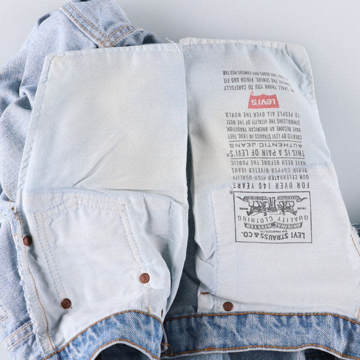 90'S Levi's 560 LOOSE FIT TAPERED LEG Tapered Denim Pants Made in USA Men's W36 Vintage cotton blue type Vintage Second Hand
