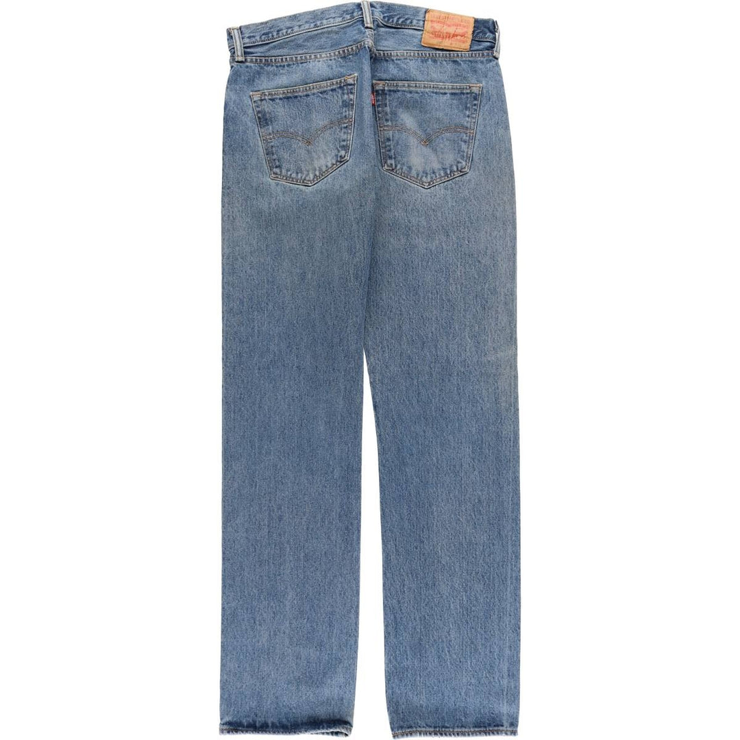 Levi's 501 straight denim pants for men, size W34 cotton Blue type light blue Vintage Second Hand