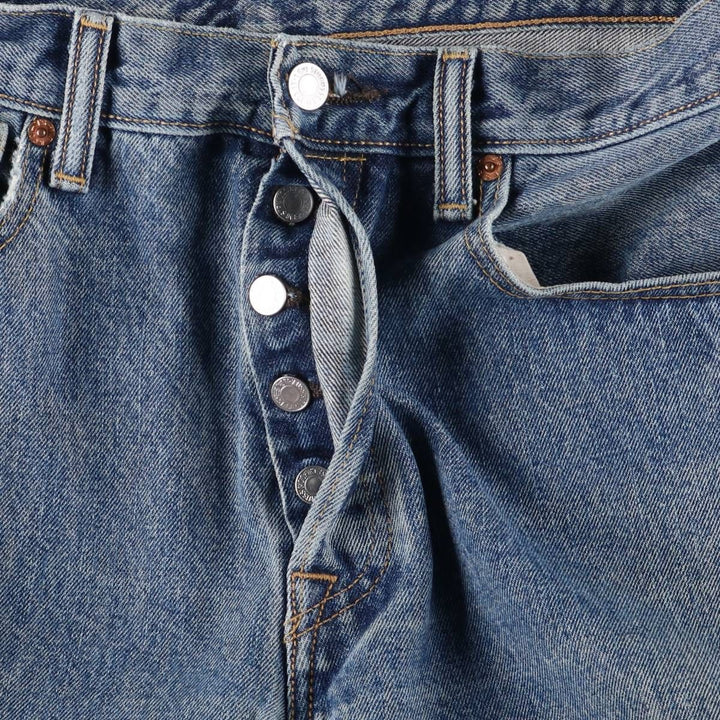 Levi's 501 straight denim pants for men, size W34 cotton Blue type light blue Vintage Second Hand