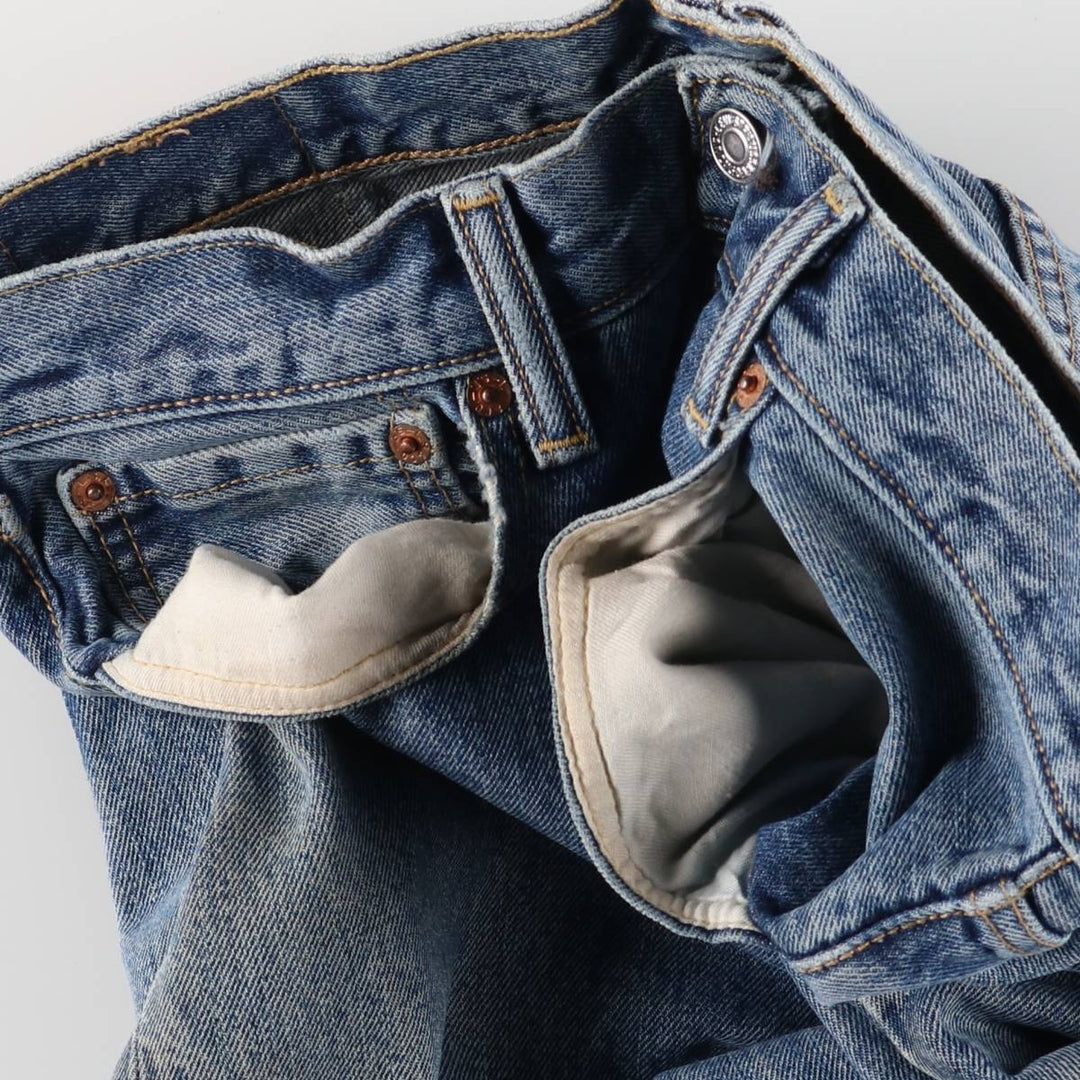 Levi's 501 straight denim pants for men, size W34 cotton Blue type light blue Vintage Second Hand