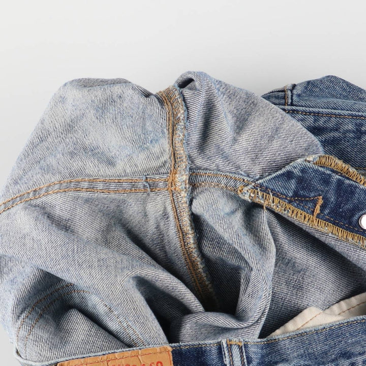 Levi's 501 straight denim pants for men, size W34 cotton Blue type light blue Vintage Second Hand