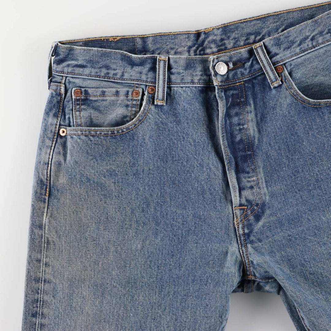 Levi's 501 straight denim pants for men, size W34 cotton Blue type light blue Vintage Second Hand
