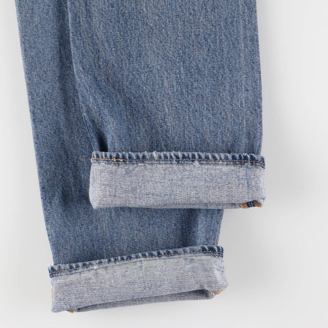 Levi's 501 straight denim pants for men, size W34 cotton Blue type light blue Vintage Second Hand