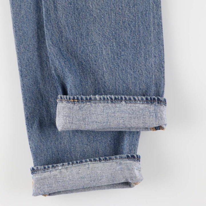 Levi's 501 straight denim pants for men, size W34 cotton Blue type light blue Vintage Second Hand