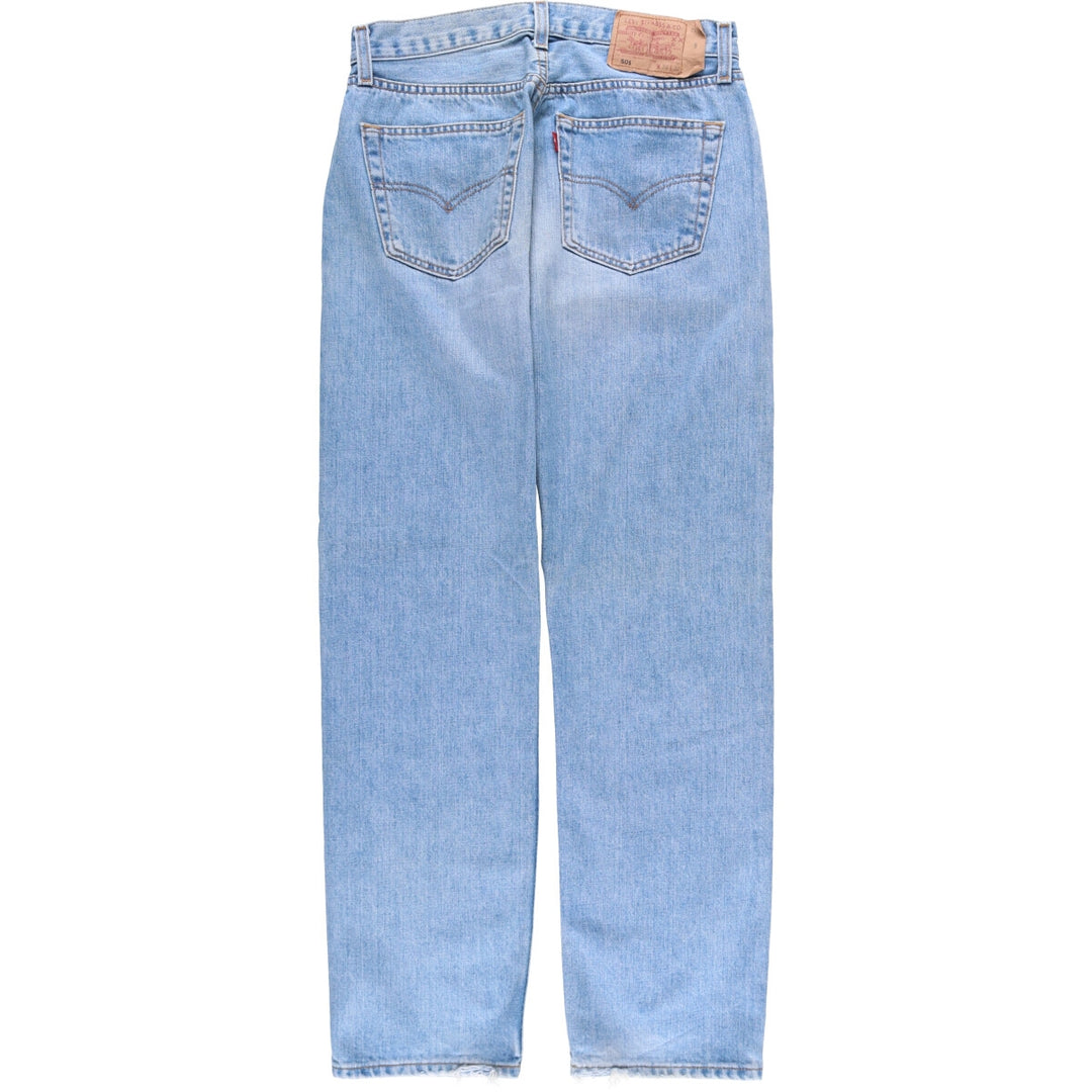 00'S Levi's 00501-0106 Euro model straight denim pants for men, size w31 cotton blue type Vintage Second Hand