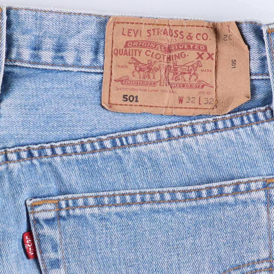 00'S Levi's 00501-0106 Euro model straight denim pants for men, size w31 cotton blue type Vintage Second Hand