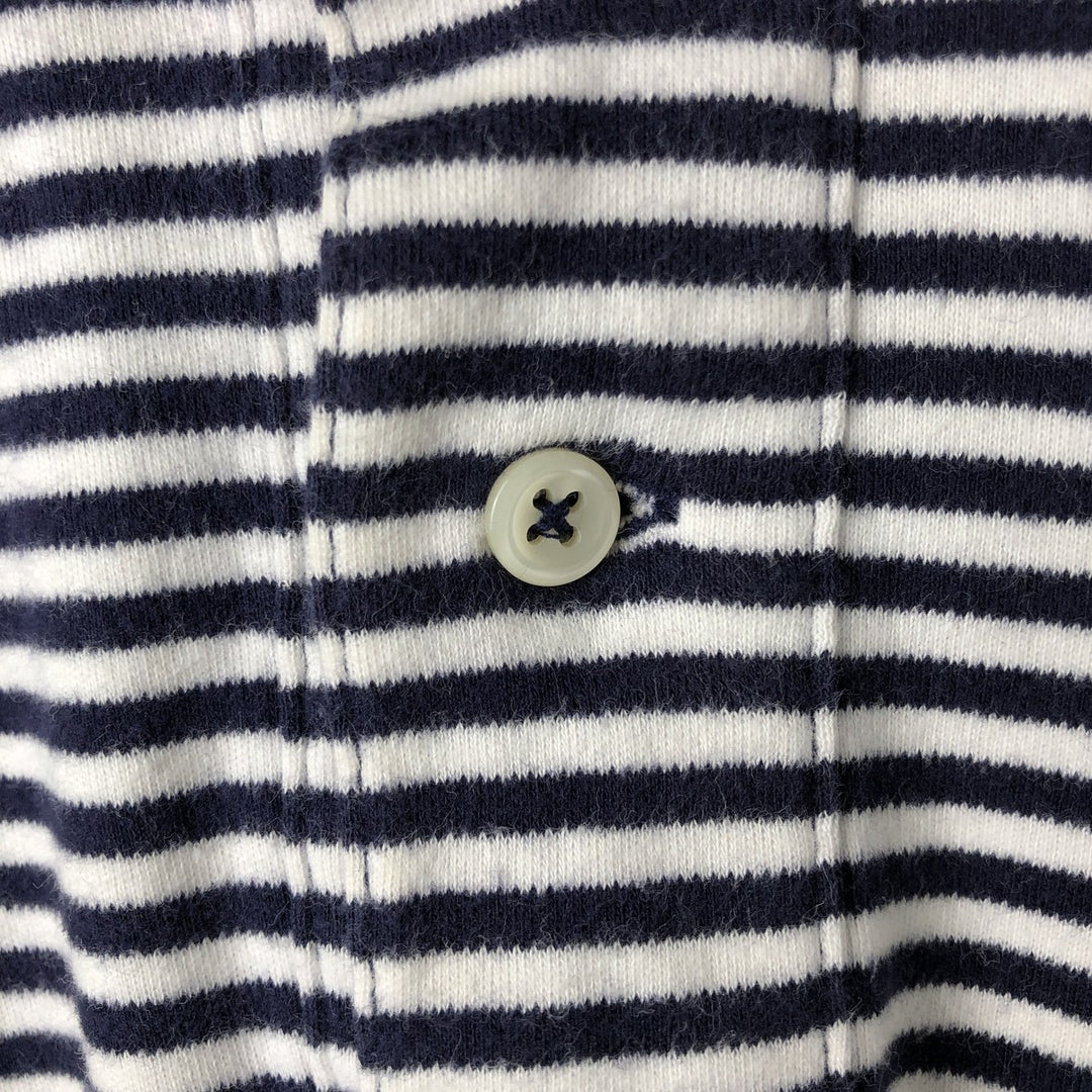 Ralph Lauren POLO by Ralph Lauren short sleeve striped polo shirt, men's size L cotton white type Vintage Second Hand