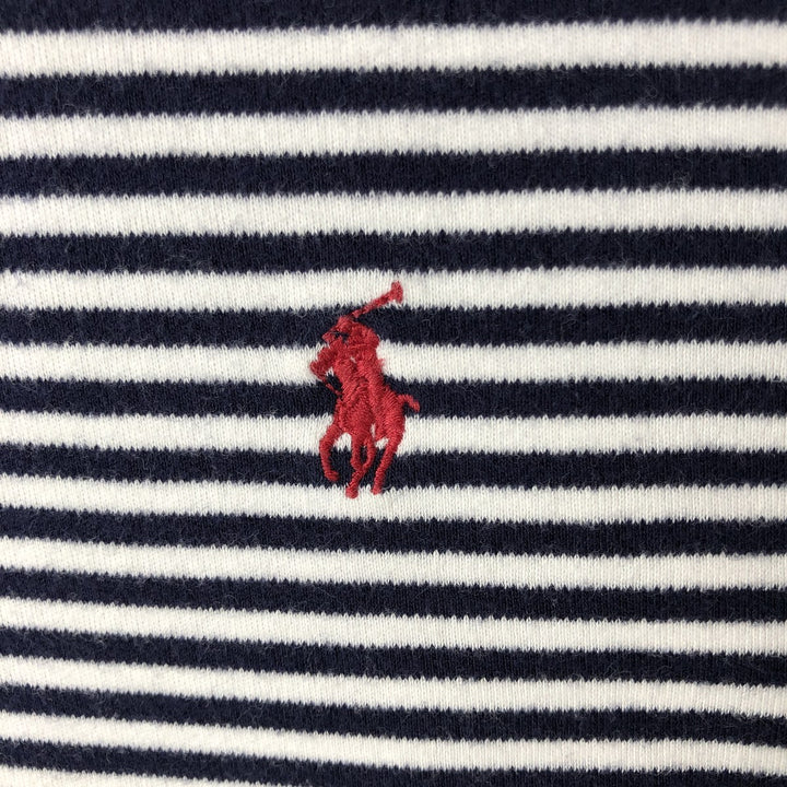 Ralph Lauren POLO by Ralph Lauren short sleeve striped polo shirt, men's size L cotton white type Vintage Second Hand