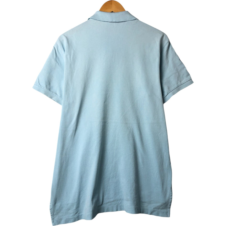 Ralph Lauren POLO by Ralph Lauren CUSTOM FIT Big Pony Short Sleeve Polo Shirt Men's L size cotton Blue type light blue Vintage Second Hand