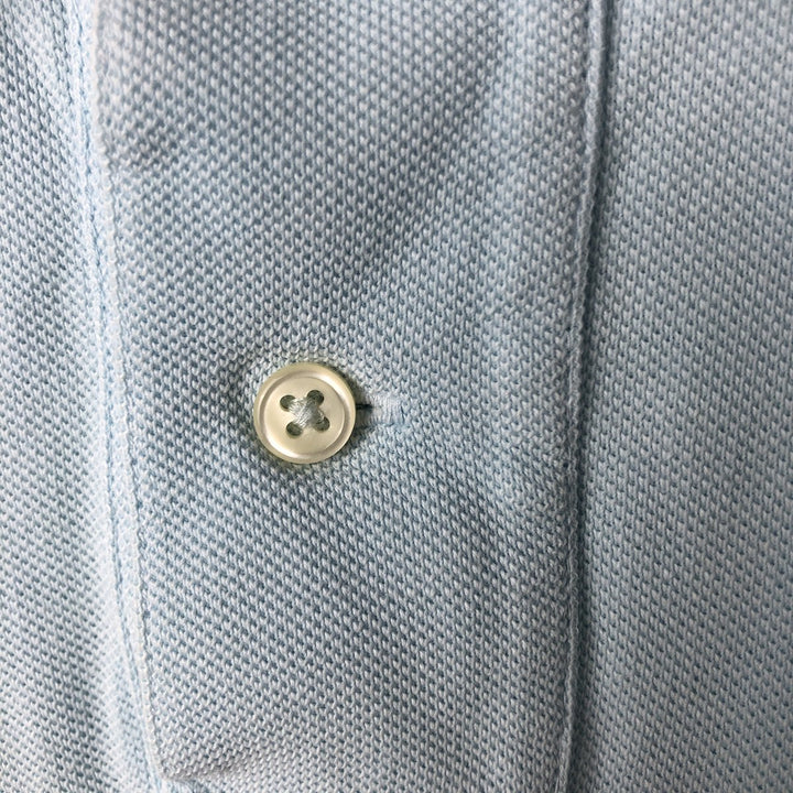 Ralph Lauren POLO by Ralph Lauren CUSTOM FIT Big Pony Short Sleeve Polo Shirt Men's L size cotton Blue type light blue Vintage Second Hand