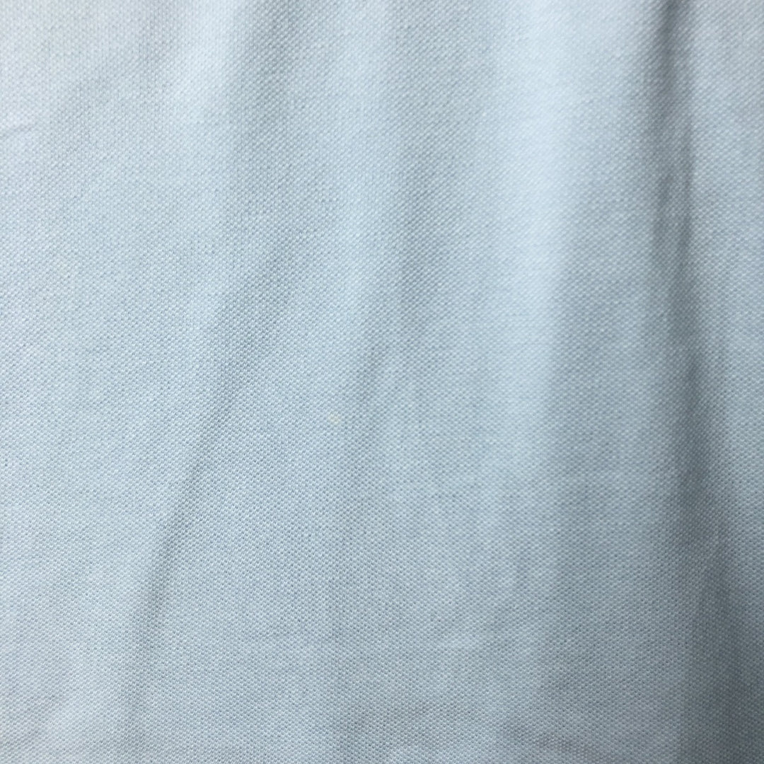 Ralph Lauren POLO by Ralph Lauren CUSTOM FIT Big Pony Short Sleeve Polo Shirt Men's L size cotton Blue type light blue Vintage Second Hand