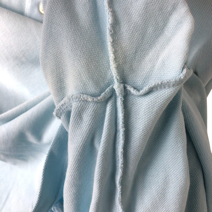 Ralph Lauren POLO by Ralph Lauren CUSTOM FIT Big Pony Short Sleeve Polo Shirt Men's L size cotton Blue type light blue Vintage Second Hand