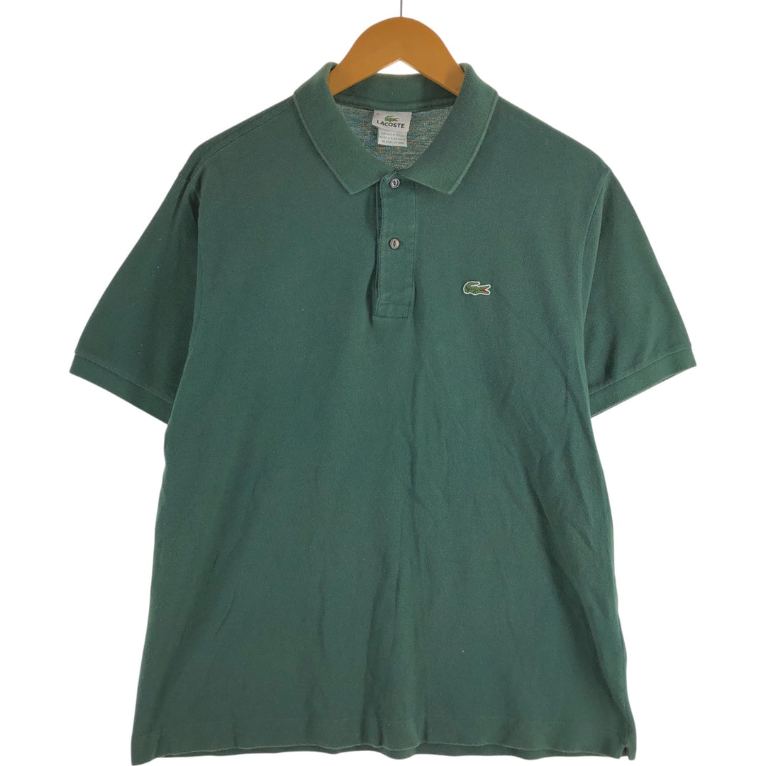 Lacoste LACOSTE Short Sleeve Polo Shirt Size 6 Men's XL cotton Khaki type sage green Vintage Second Hand