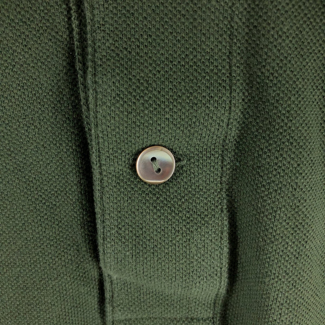 Lacoste LACOSTE Short Sleeve Polo Shirt 9 Men's XXL cotton Khaki type Vintage Second Hand