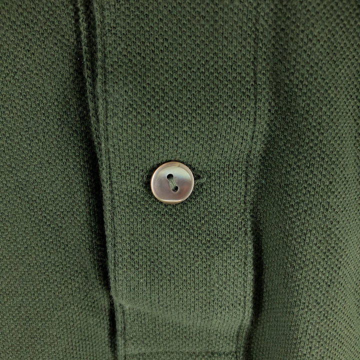 Lacoste LACOSTE Short Sleeve Polo Shirt 9 Men's XXL cotton Khaki type Vintage Second Hand