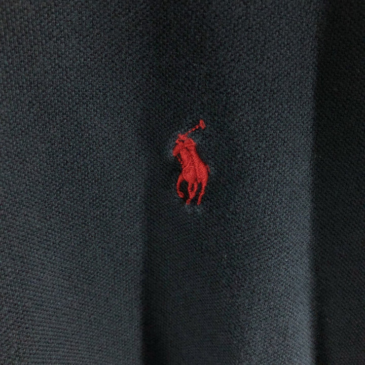 Ralph Lauren POLO RALPH LAUREN short sleeve polo shirt men's size L cotton black type Vintage Second Hand