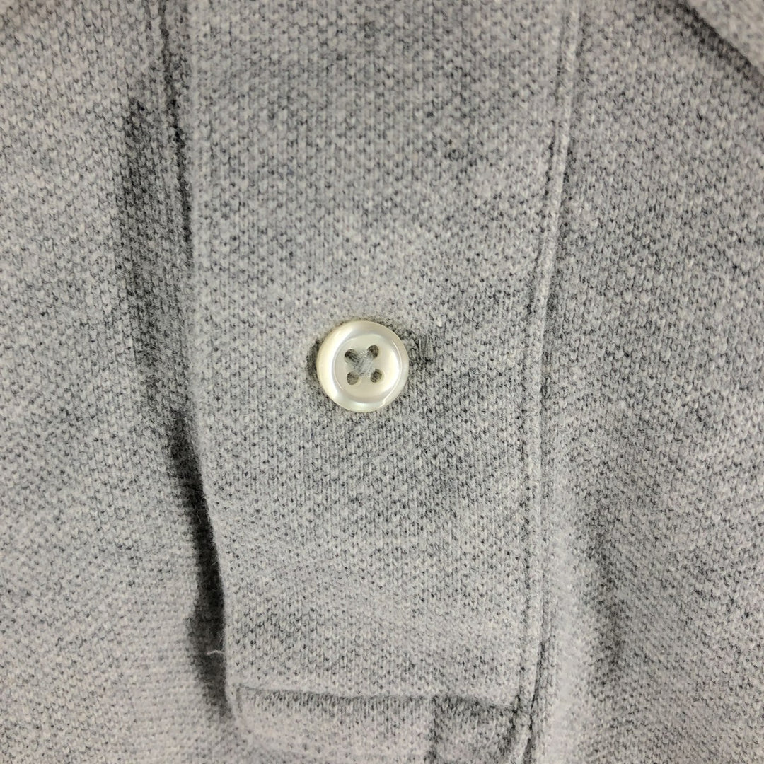 Ralph Lauren POLO RALPH LAUREN CUSTOM FIT short sleeve polo shirt men's size L cotton gray type Vintage Second Hand