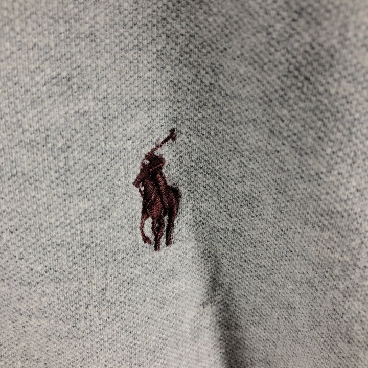 Ralph Lauren POLO RALPH LAUREN CUSTOM FIT short sleeve polo shirt men's size L cotton gray type Vintage Second Hand
