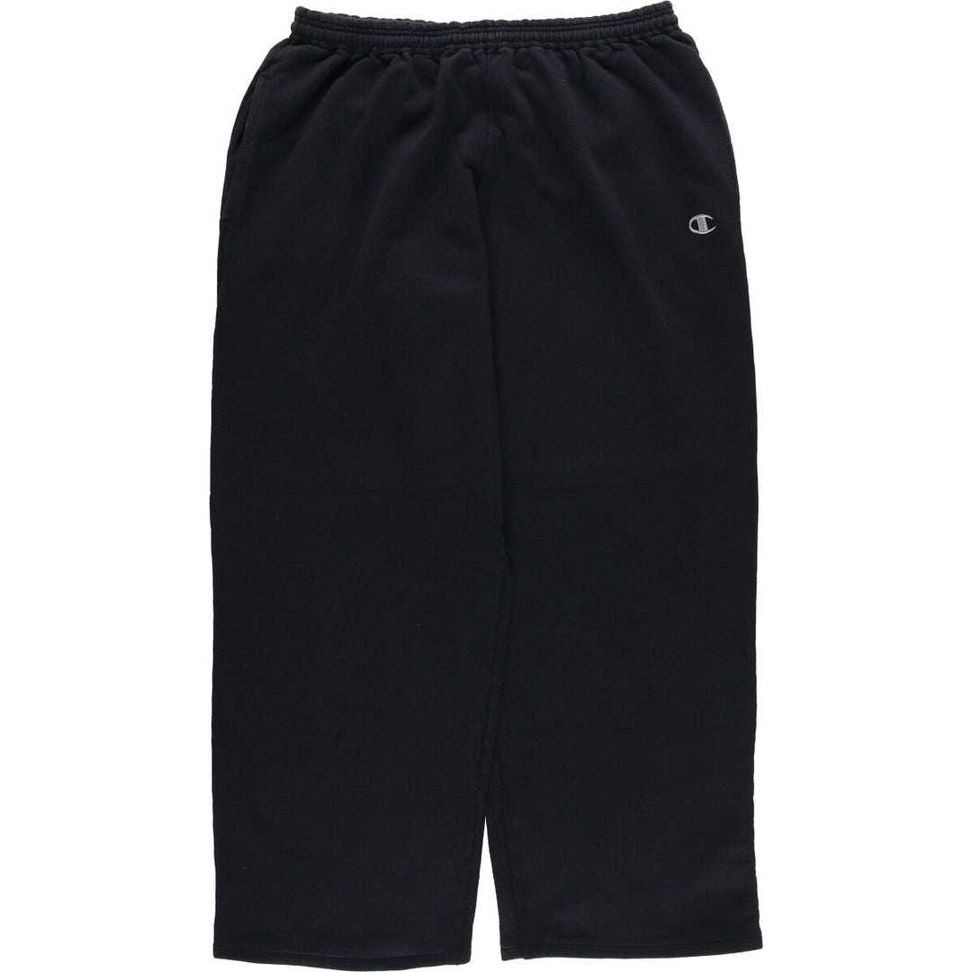 Champion Remake Sweatpants Women's XL Size cotton black type Vintage Second Hand
