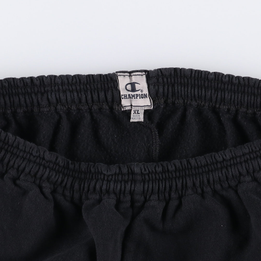 Champion Remake Sweatpants Women's XL Size cotton black type Vintage Second Hand