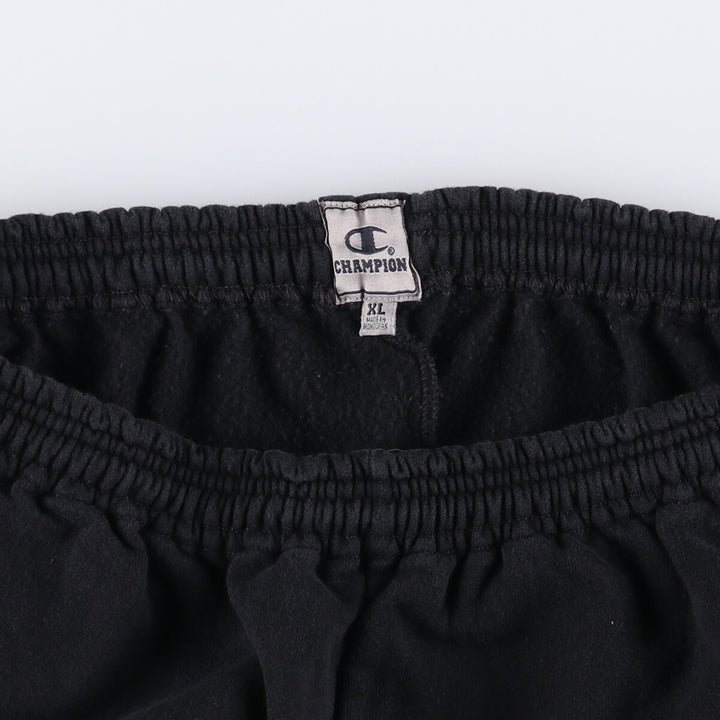 Champion Remake Sweatpants Women's XL Size cotton black type Vintage Second Hand