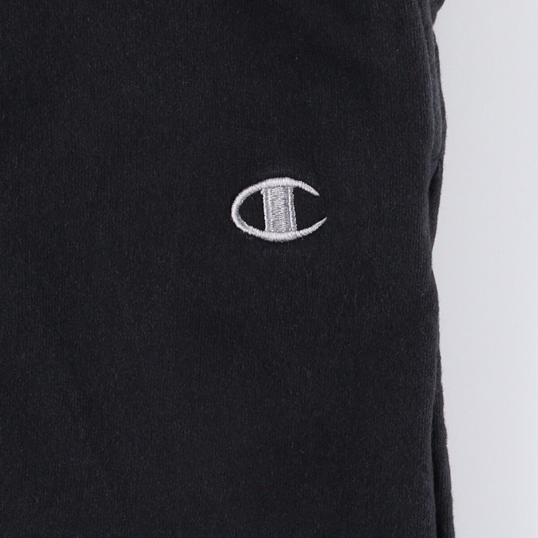 Champion Remake Sweatpants Women's XL Size cotton black type Vintage Second Hand
