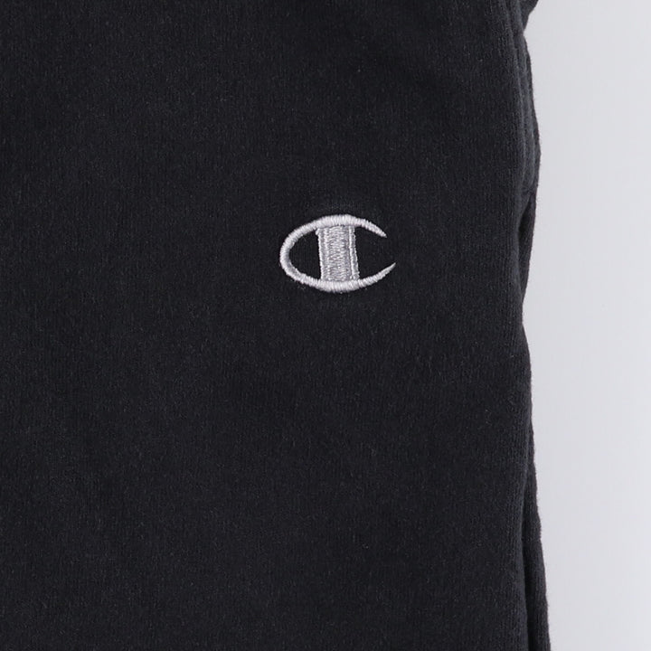Champion Remake Sweatpants Women's XL Size cotton black type Vintage Second Hand