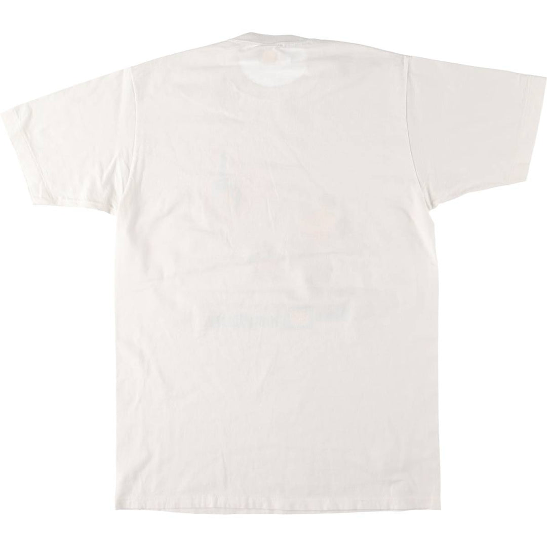 80'S Disney MICKEY MOUSE Mickey Mouse character print T-shirt made in USA, men's size L, vintage cotton white type Vintage Second Hand
