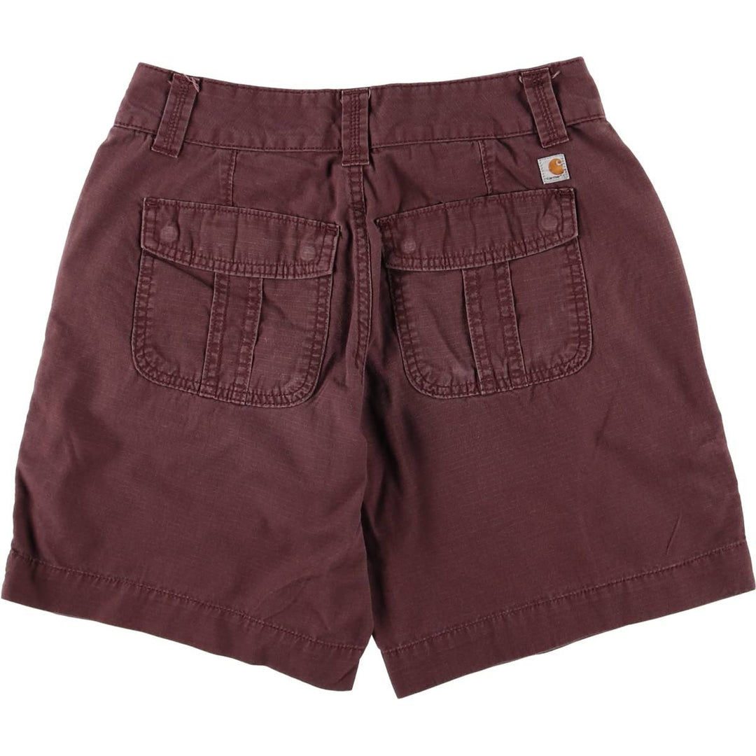 Carhartt ORIGINAL FIT Ripstop Work Shorts Shorts Women's L (w30) cotton Purple type red-purple Vintage Second Hand