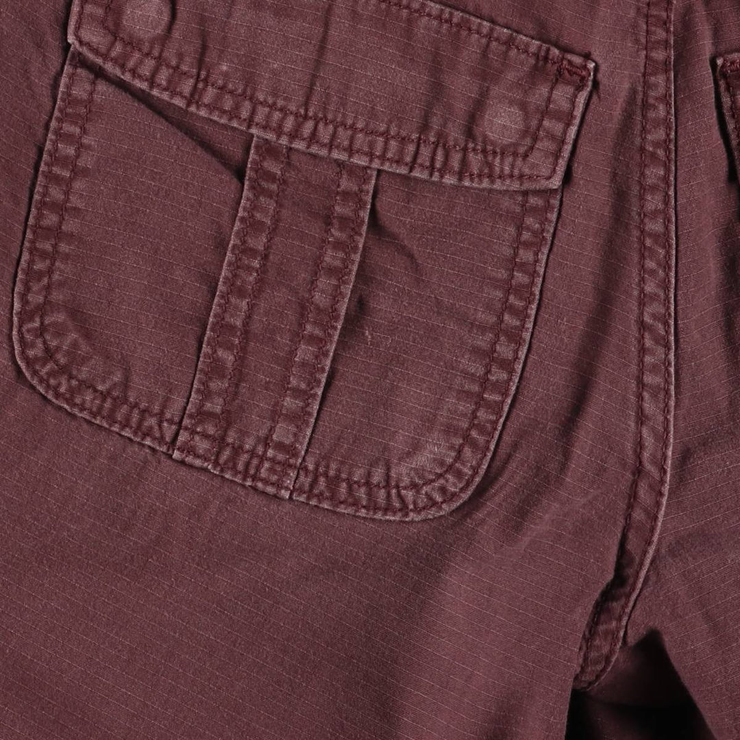 Carhartt ORIGINAL FIT Ripstop Work Shorts Shorts Women's L (w30) cotton Purple type red-purple Vintage Second Hand