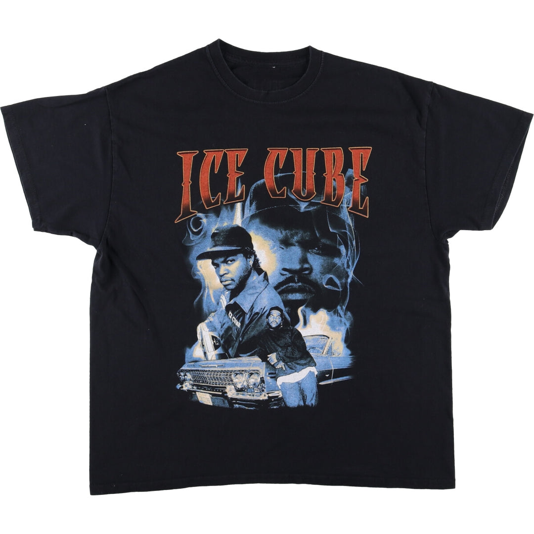Ice Cube Rap T-shirt, Men's XL size unclear black type Vintage Second Hand