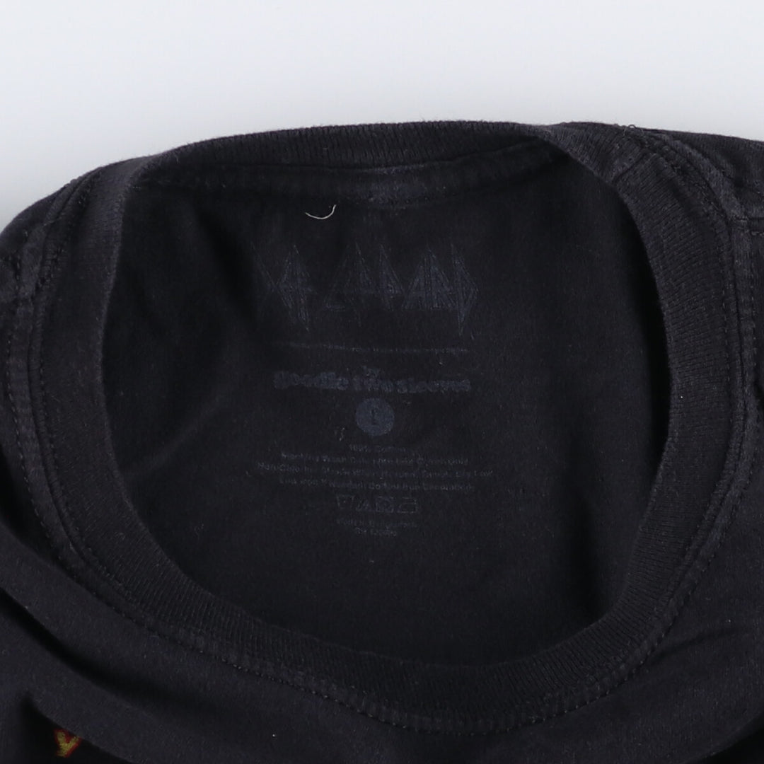 Goodie Two Sleeves Def Leppard Band T-Shirt Band TL cotton black type Vintage Second Hand