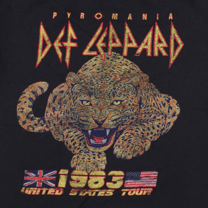 Goodie Two Sleeves Def Leppard Band T-Shirt Band TL cotton black type Vintage Second Hand