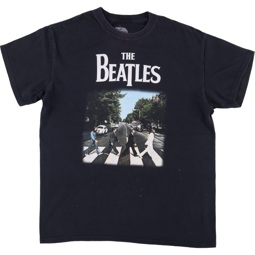 THE BEATLES The Beatles Band T-shirt Van TM cotton black type Vintage Second Hand