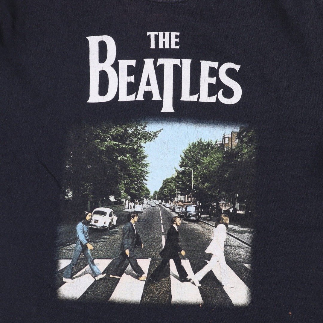 THE BEATLES The Beatles Band T-shirt Van TM cotton black type Vintage Second Hand
