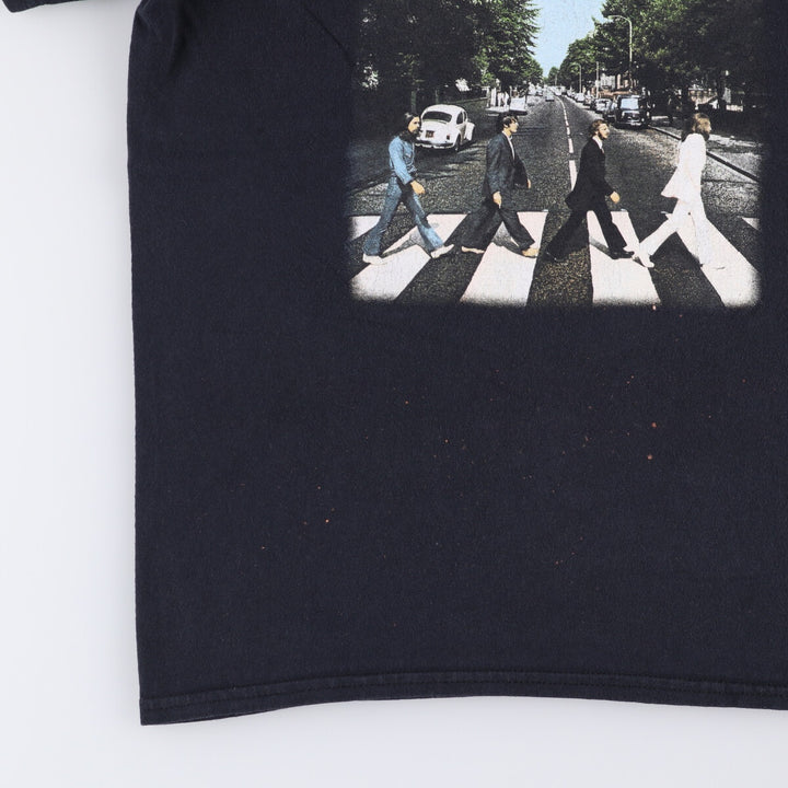THE BEATLES The Beatles Band T-shirt Van TM cotton black type Vintage Second Hand