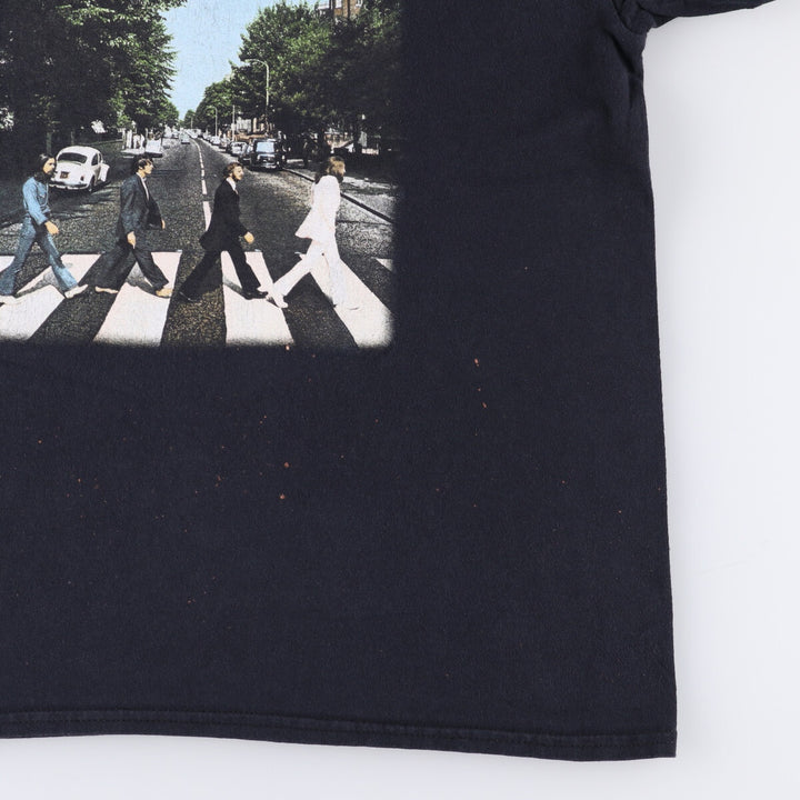 THE BEATLES The Beatles Band T-shirt Van TM cotton black type Vintage Second Hand