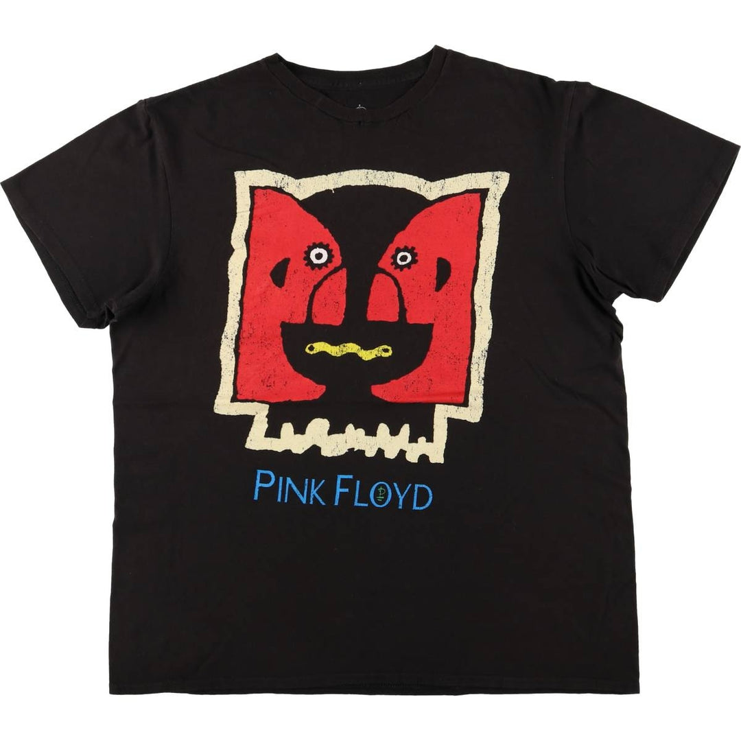 PINK FLOYD Pink Floyd Band T-shirt Band T Men's L size cotton black type Vintage Second Hand