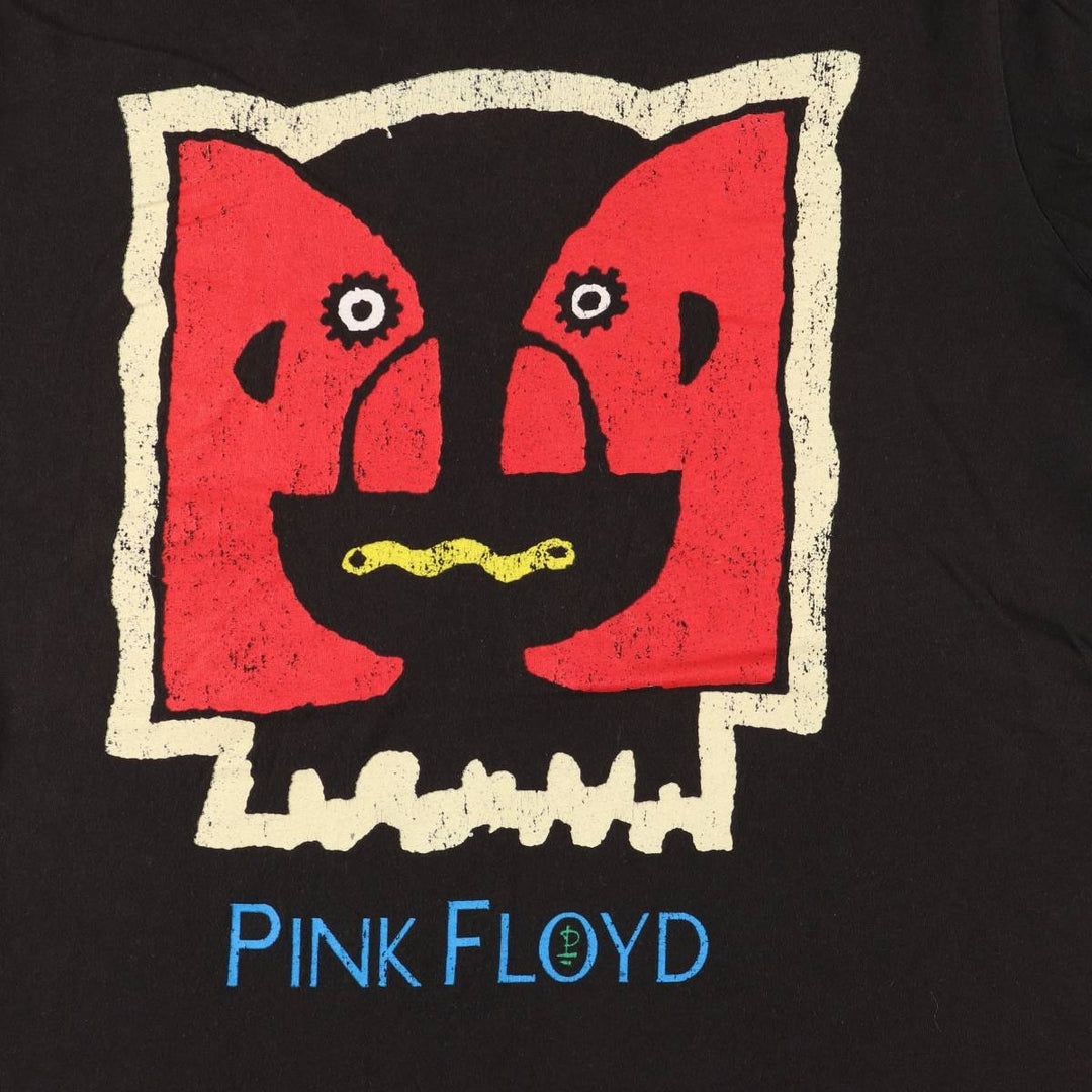 PINK FLOYD Pink Floyd Band T-shirt Band T Men's L size cotton black type Vintage Second Hand
