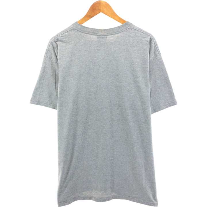 00'S Nike logo embroidered one-point logo T-shirt, men's size L cotton gray type Vintage Second Hand