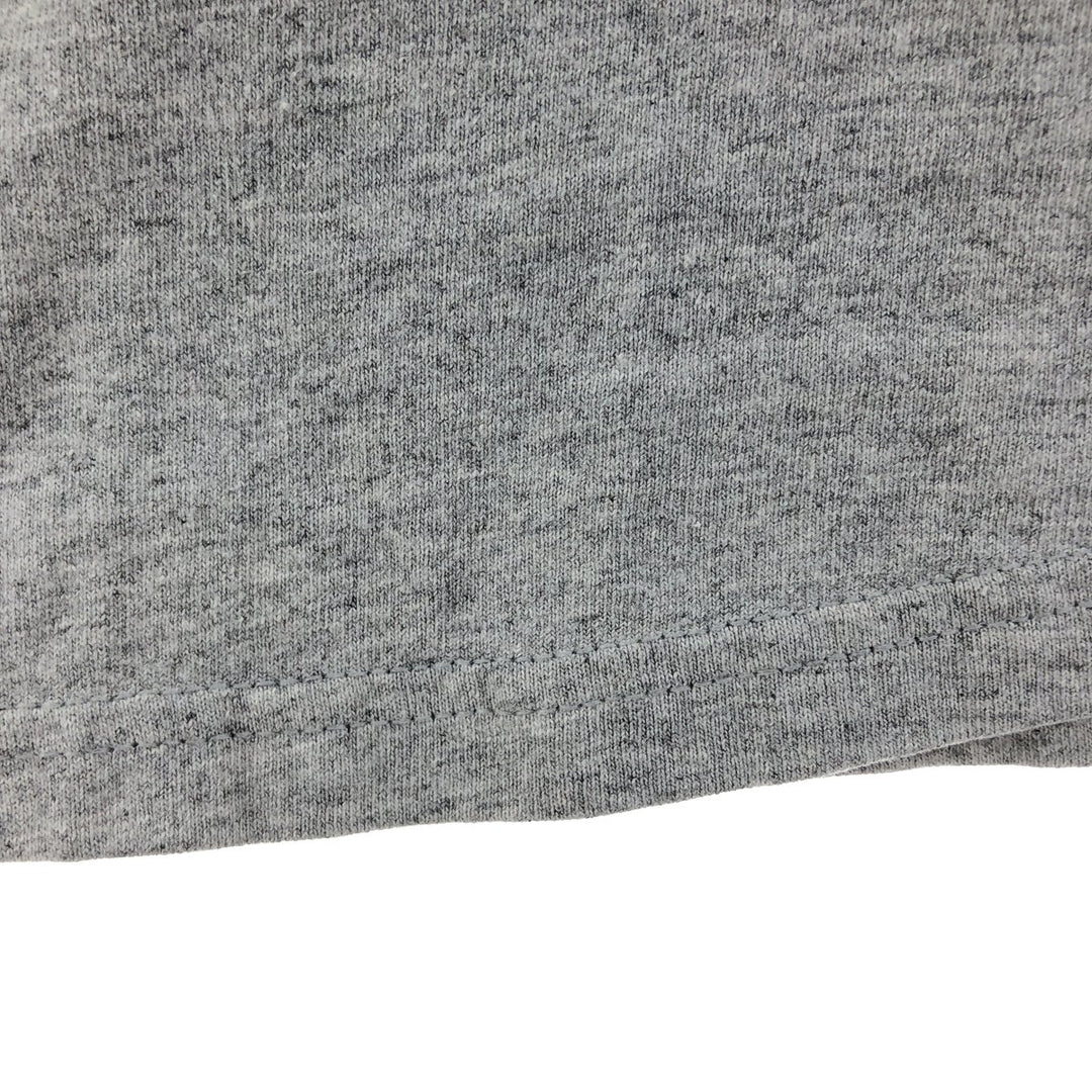 00'S Nike logo embroidered one-point logo T-shirt, men's size L cotton gray type Vintage Second Hand
