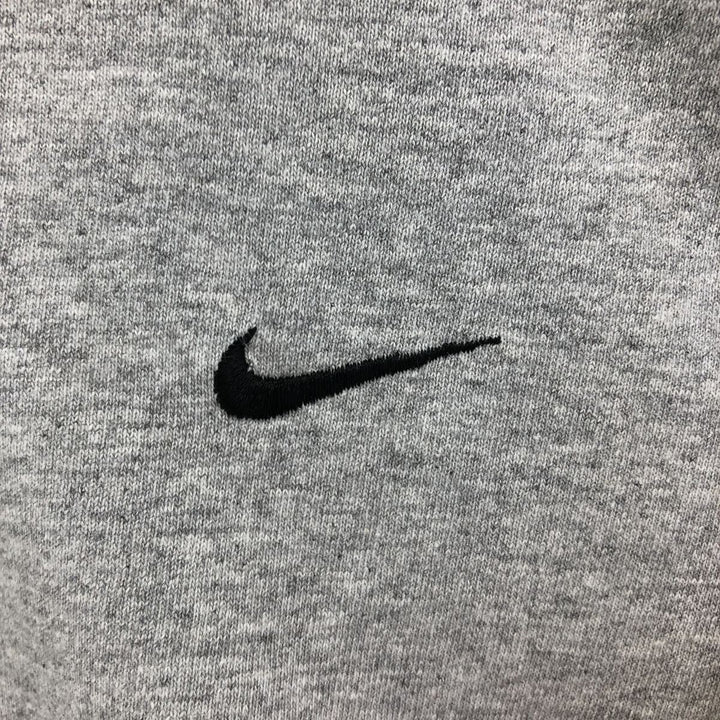 00'S Nike logo embroidered one-point logo T-shirt, men's size L cotton gray type Vintage Second Hand