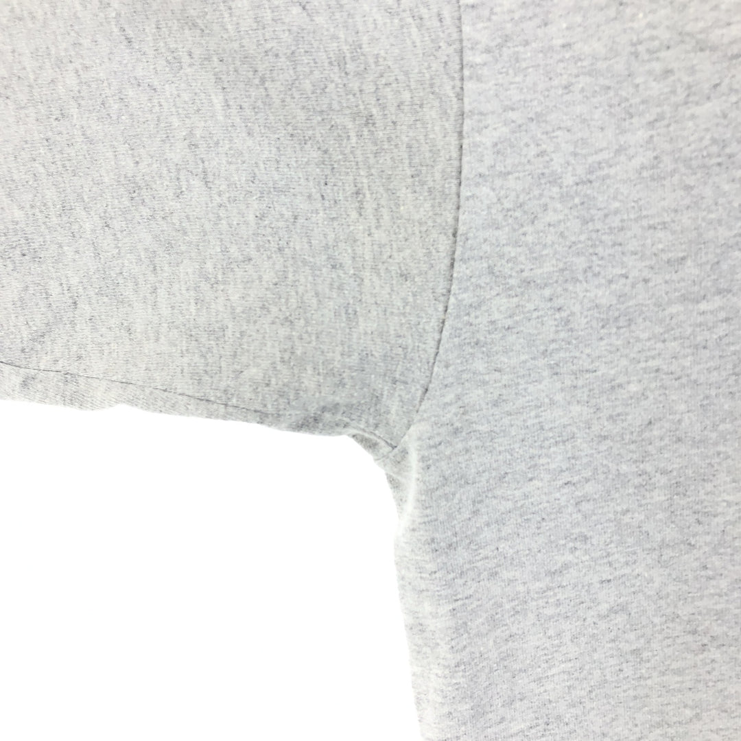 00'S Nike logo embroidered one-point logo T-shirt, men's size L cotton gray type Vintage Second Hand
