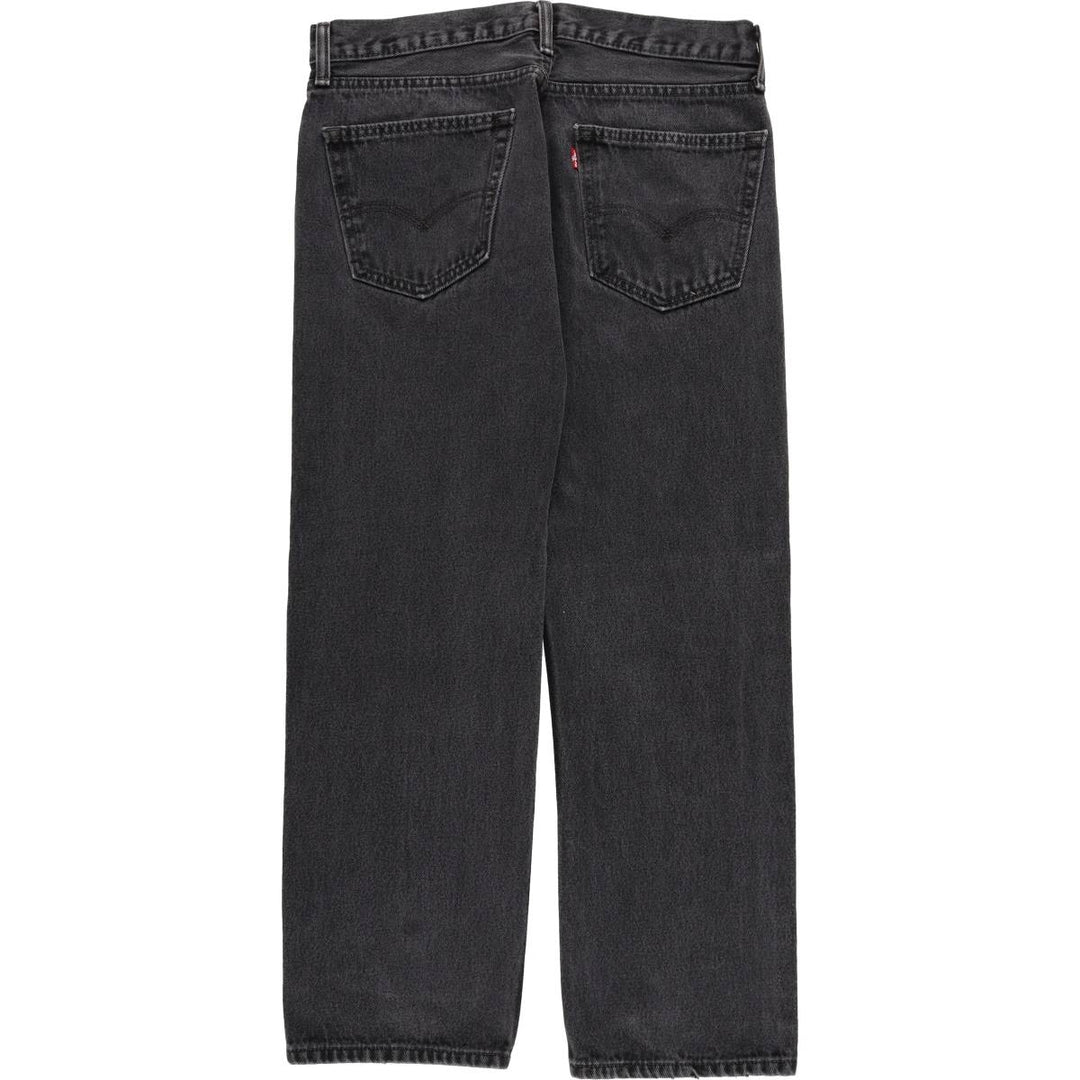 Levi's 505 Black Denim Tapered Denim Pants for Men, W34 equivalent unclear black type Vintage Second Hand