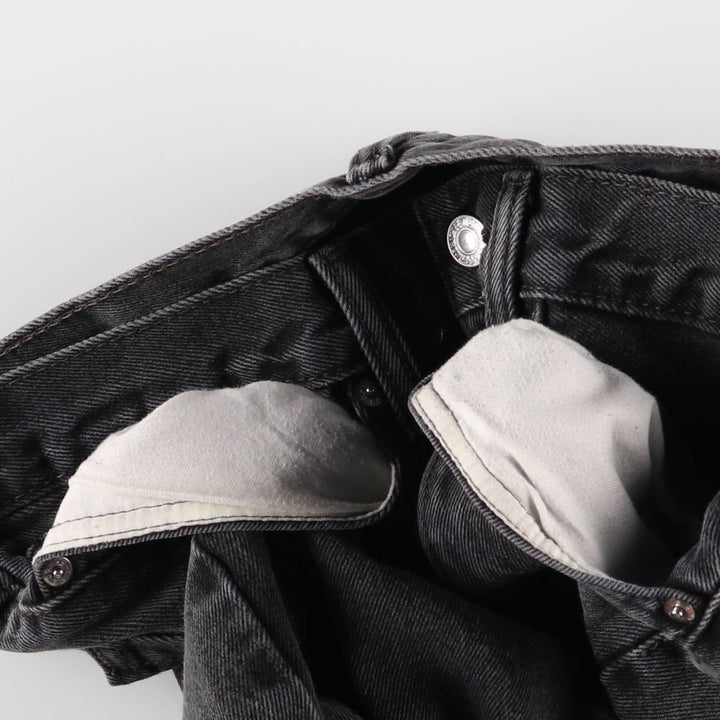 Levi's 505 Black Denim Tapered Denim Pants for Men, W34 equivalent unclear black type Vintage Second Hand