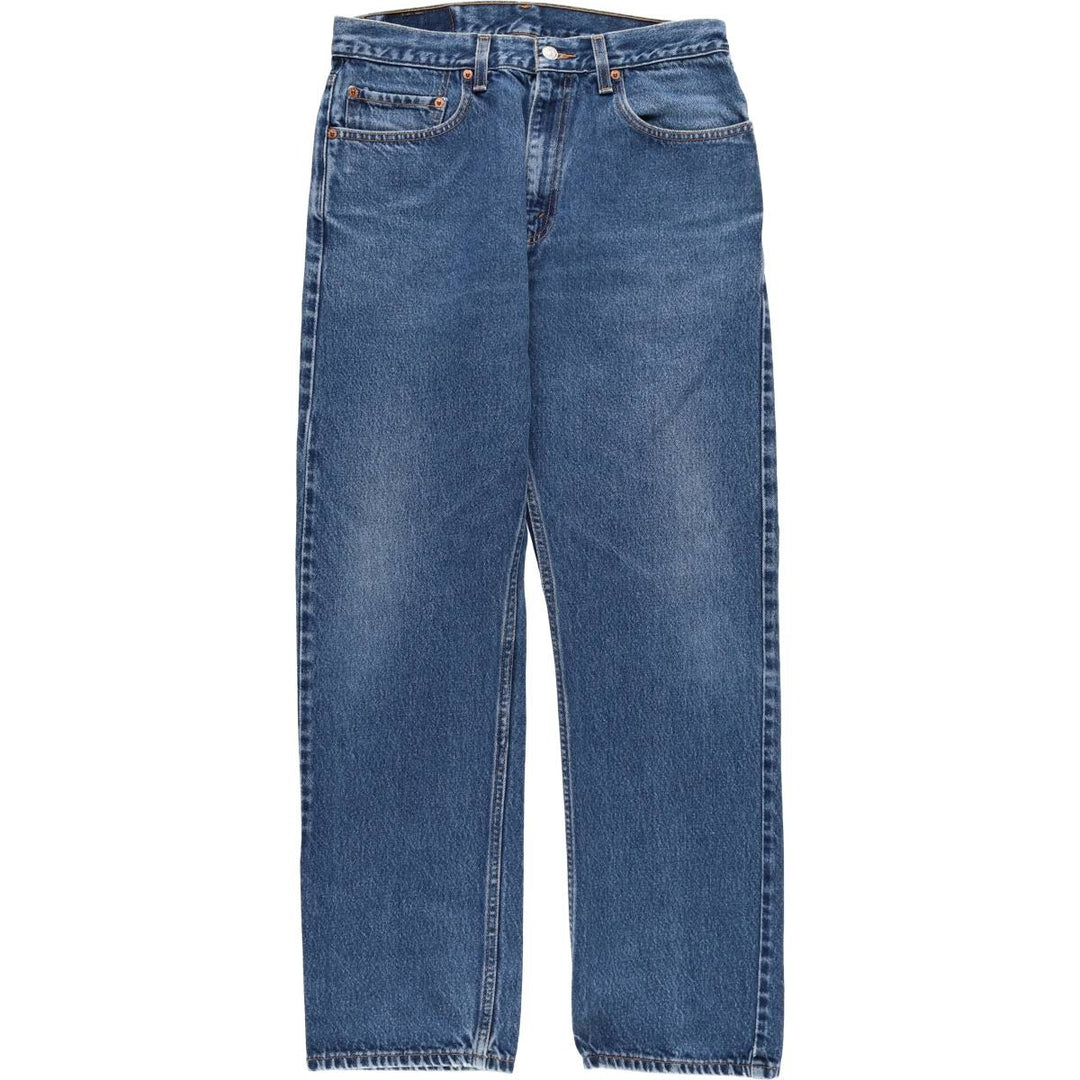 00'S Levi's 505 REGULAR FIT STRAIGHT LEG tapered denim pants for men, size w32 cotton blue type Vintage Second Hand