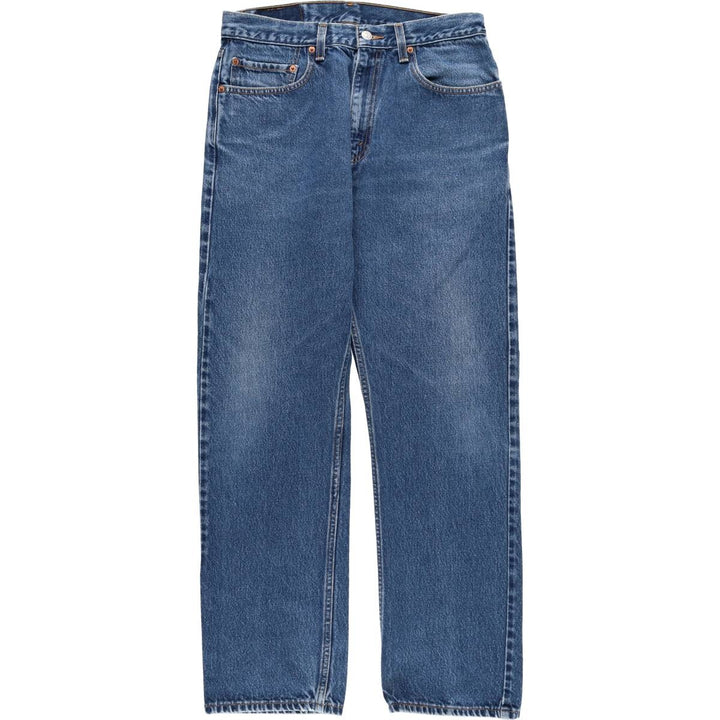 00'S Levi's 505 REGULAR FIT STRAIGHT LEG tapered denim pants for men, size w32 cotton blue type Vintage Second Hand